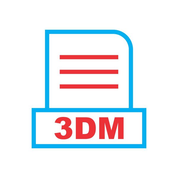 3DM file Isolated On Abstract Background