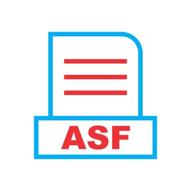 ASF dosyası soyut arkaplanda izole edildi