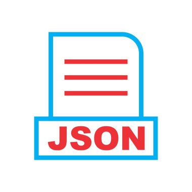 JSON dosyası soyut arkaplanda izole edildi
