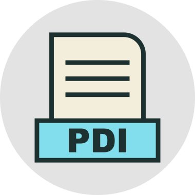 PDI dosyası soyut Arkaplanda izole edildi