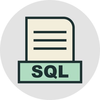 SQL dosyası soyut arkaplanda izole edildi