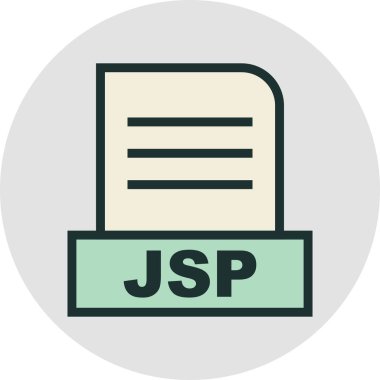 JSP dosyası soyut Arkaplanda izole edildi