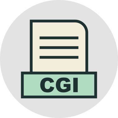 CGI dosyası soyut arkaplanda izole edildi