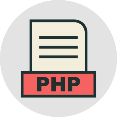PHP dosyası soyut arkaplanda izole edildi 