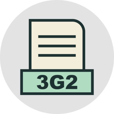 3G2 dosyası soyut arkaplanda izole edildi