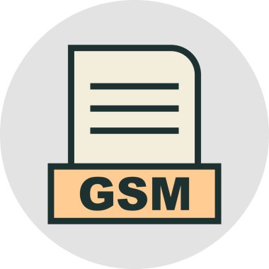 Soyut Arkaplanda GSM dosyası izole edildi