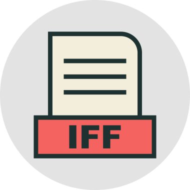 IFF dosyası soyut arkaplanda izole edildi 