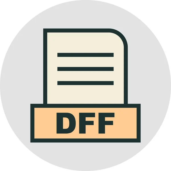 DFF dosyası soyut arkaplanda izole edildi 
