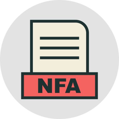 NFA dosyası soyut arkaplanda izole edildi