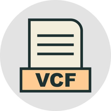 VCF dosyası soyut arkaplanda izole edildi