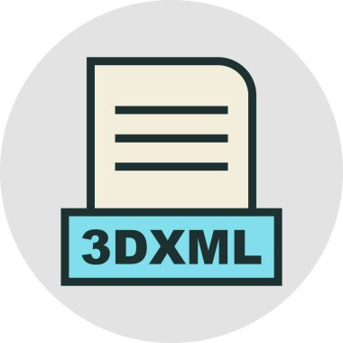 3DXML dosyası soyut Arkaplanda izole edildi 