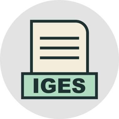 IGES dosyası soyut arkaplanda izole edildi