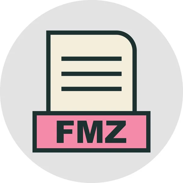 Fmz文件在抽象背景下隔离 — 图库照片
