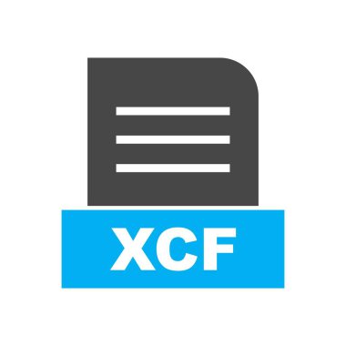  XCF dosyası soyut Arkaplanda izole edildi