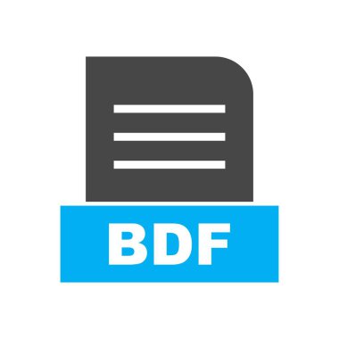 BDF dosyası soyut Arkaplanda izole edildi