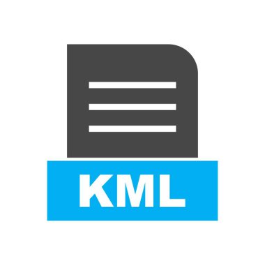 Soyut Arkaplanda KML dosyası izole edildi