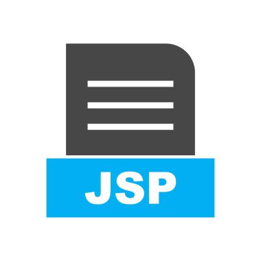 JSP dosyası soyut Arkaplanda izole edildi 