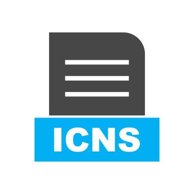  ICNS dosyası soyut arkaplanda izole edildi