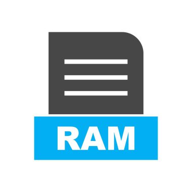 Soyut Arkaplanda RAM dosyası izole edildi