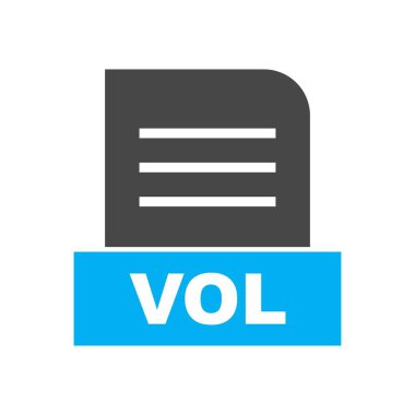 VOL dosyası soyut Arkaplanda izole edildi