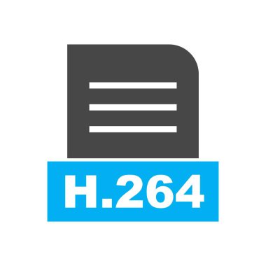 H.264 dosyası soyut arkaplanda izole edildi