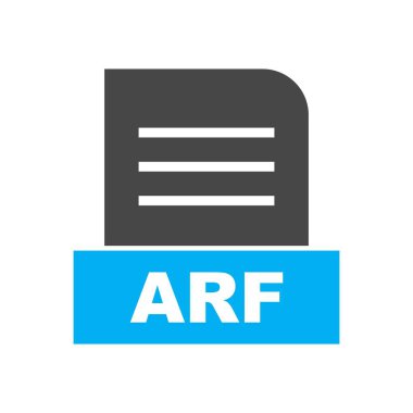 ARF dosyası soyut Arkaplanda izole edildi