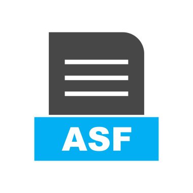 ASF dosyası soyut arkaplanda izole edildi