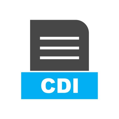 CDI dosyası soyut arkaplanda izole edildi