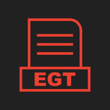 EGT dosyası soyut arkaplanda izole edildi