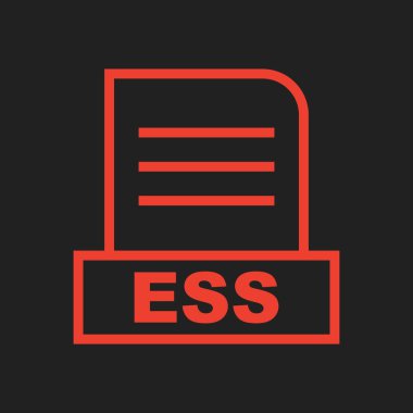  ESS dosyası soyut arkaplanda izole edildi