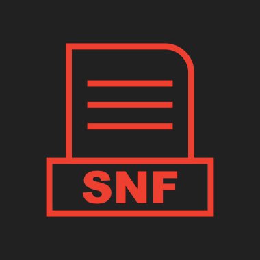 SNF dosyası soyut arkaplanda izole edildi