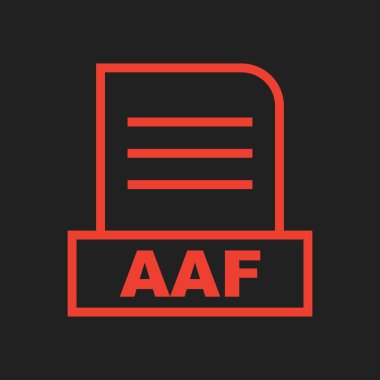 AAF dosyası soyut Arkaplanda izole edildi 