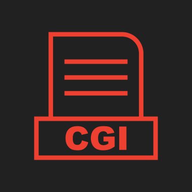 CGI dosyası soyut arkaplanda izole edildi