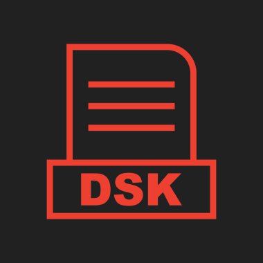 DSK dosyası soyut Arkaplanda izole edildi 