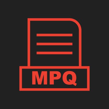 MPQ dosyası soyut arkaplanda izole edildi