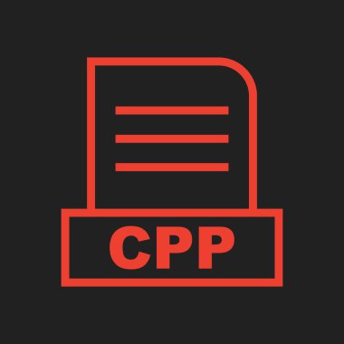 CPP dosyası soyut Arkaplanda izole edildi