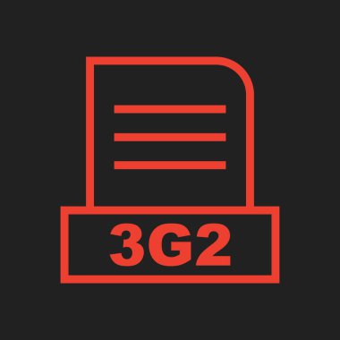 3G2 dosyası soyut arkaplanda izole edildi