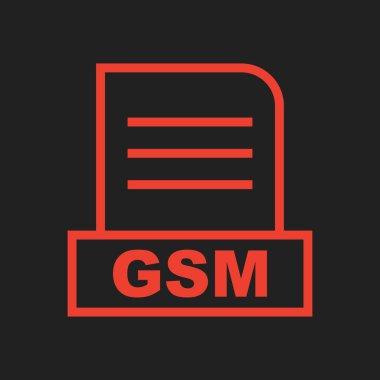 Soyut Arkaplanda GSM dosyası izole edildi