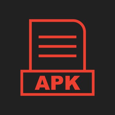 APK dosyası Soyut Arka Gruplandırmada izole edildi