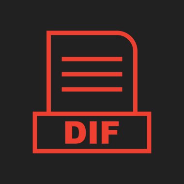 DIF dosyası soyut arkaplanda izole edildi