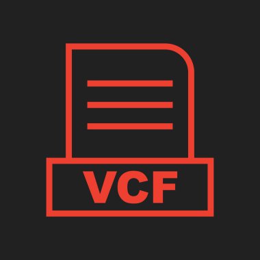 VCF dosyası soyut arkaplanda izole edildi