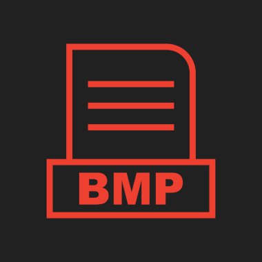 BMP dosyası soyut arkaplanda izole edildi