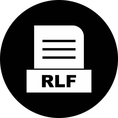 RLF dosyası soyut arkaplanda izole edildi