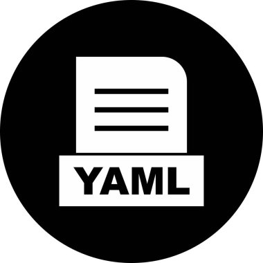 YAML dosyası soyut Arkaplanda izole edildi 