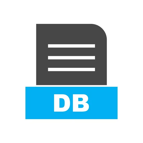 DB dosyası soyut arkaplanda izole edildi 