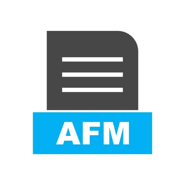 Archivo Afm Aislado Sobre Fondo Abstracto — Foto de Stock