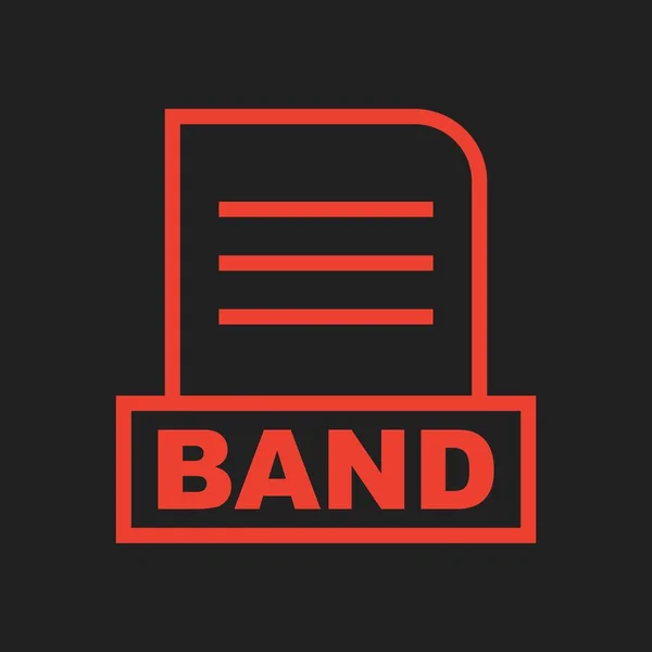 抽象的な背景に隔離されたBandファイル — ストック写真