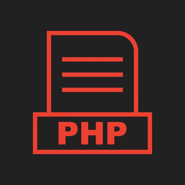 Archivo Php Aislado Fondo Abstracto — Foto de Stock