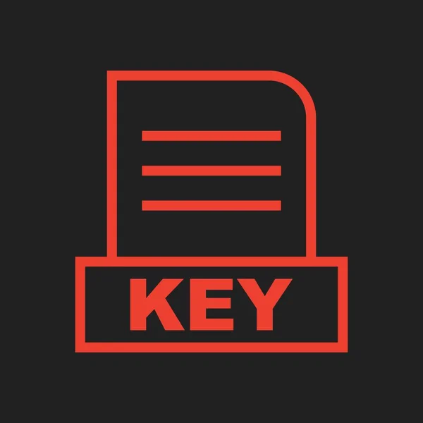 Plik Key Izolowany Tle Abstrakcyjnym — Zdjęcie stockowe