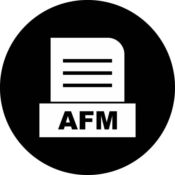 Fichier Afm Isolé Sur Fond Abstrait — Photo